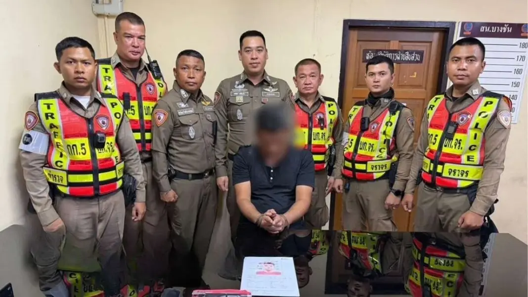 Bangkok Police Nab Armed Driver in Shocking Roadside Drug Bust