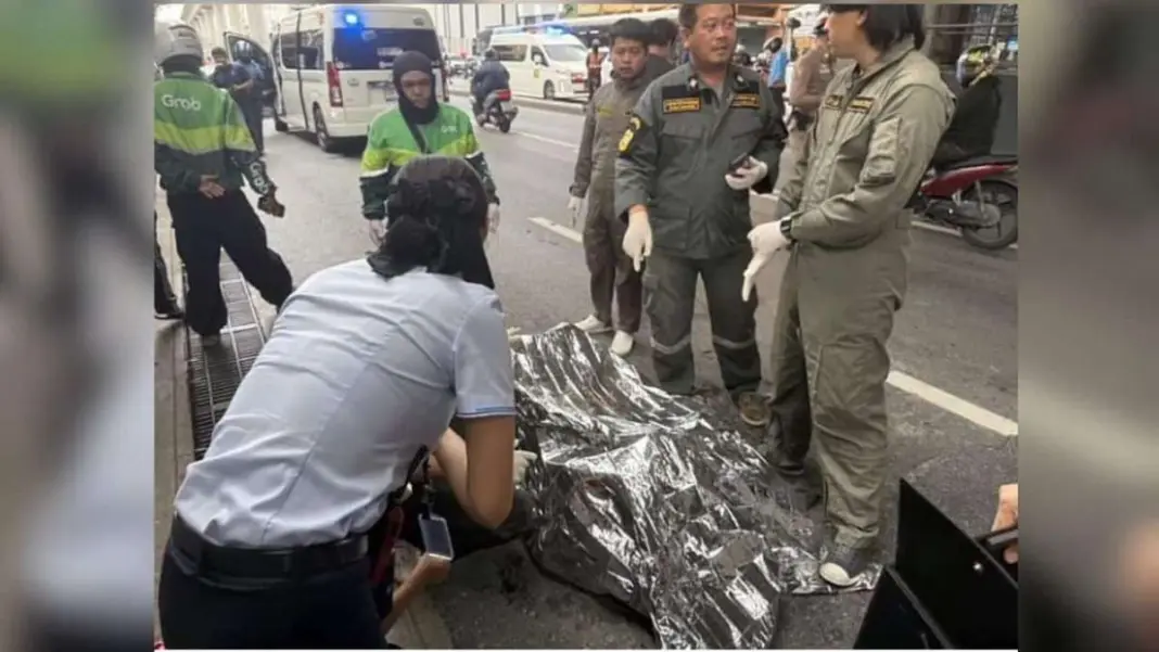 Horror in Bangkok: Young Man Sets Himself Alight on Busy Street