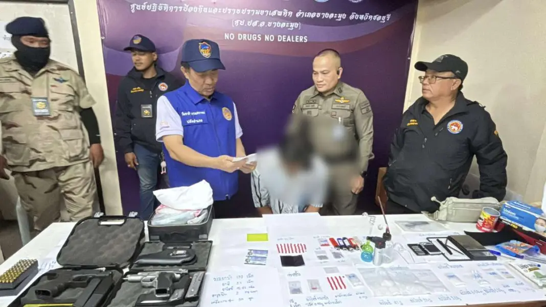 Notorious ‘Ann Naklua’ Busted: Police Uncover Drug and Gun Haul in Pattaya